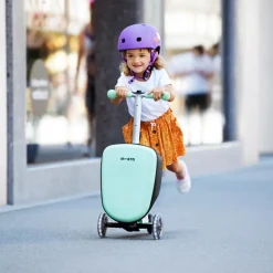 Maleta-patinete Micro Luggage Junior color menta