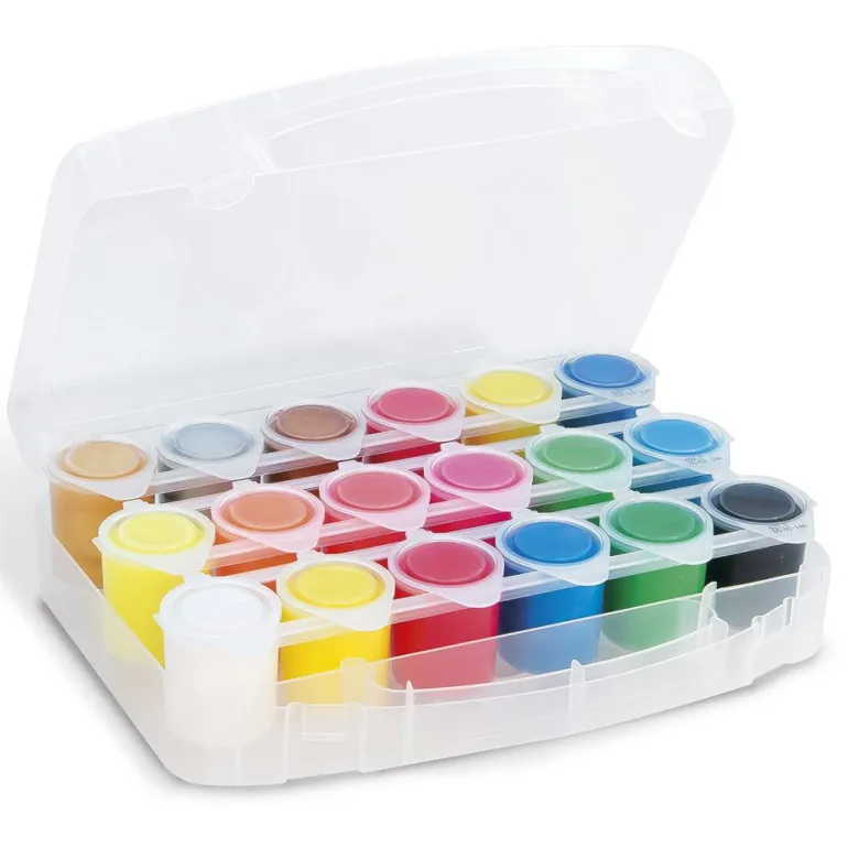 Maletín de témpera 18 colores 25ml. Primo