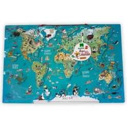 Mapa mundo magnético 78 piezas