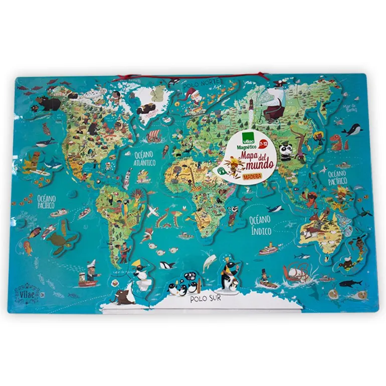 Mapa mundo magnético 78 piezas
