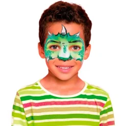Maquillaje caracterización al agua dino 3 colores
