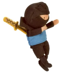 Marioneta de dedo ninja azul