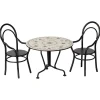 Mesa de comedor con 2 sillas para ratones Maileg
