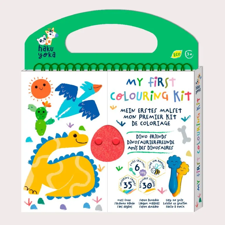 Mi primer kit para colorear amigo de los dinosaurios