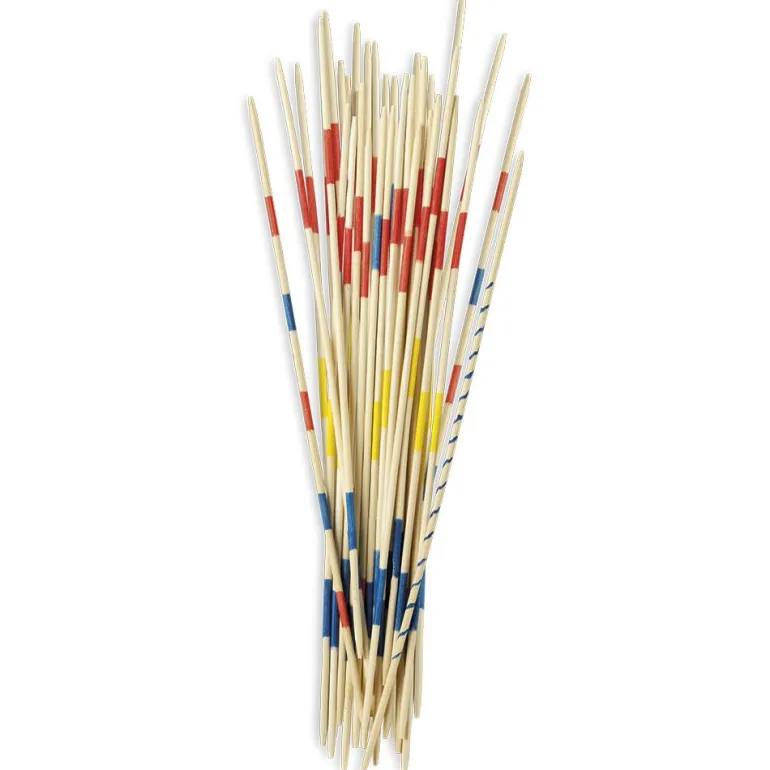 Mikado madera en caja de metal