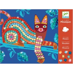 Mosaicos gato y tortuga