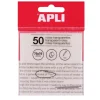 Notas adhesivas transparentes 75x75mm 50 hojas Apli