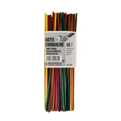 Pajitas de colores 22cm. 50 unidades Folia