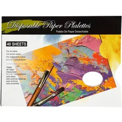 Paleta desechable de papel 31x23cm 40 hojas