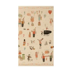 Papel de regalo animalitos happy day 10 metros x 55cm. Maileg