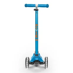 Patinete infantil Micro maxi Deluxe Led azul caribe
