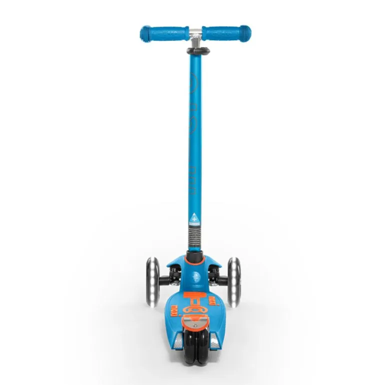 Patinete infantil Micro maxi Deluxe Led azul caribe
