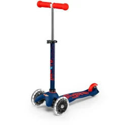 Patinete Mini Micro Deluxe Led azul y rojo