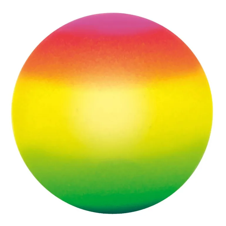 Pelota bouncing arco iris