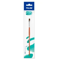 Pincel escolar plano serie 121 número 6
