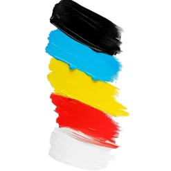 Pintura acrílica set 5 colores en tubo de 75ml