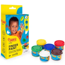 Pintura de dedos 35ml. 6 colores Jovi