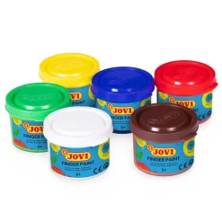 Pintura de dedos 35ml. 6 colores Jovi
