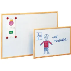 Pizarra metálica blanca 60x90cm.
