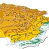 Plantilla de mapa de España tamaño grande 3 unidades