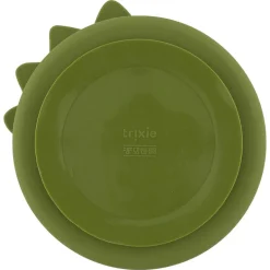 Plato 3 compartimentos silicona dinosaurio