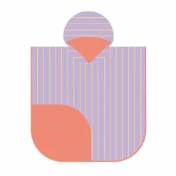 Poncho toalla lavanda