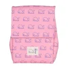 Portamerienda Milan 460 rosa ballenas 20x15x27cm