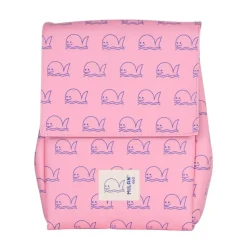 Portamerienda Milan 460 rosa ballenas 20x15x27cm
