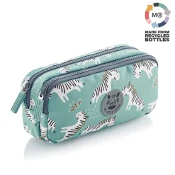 Portatodo doble rectangular Zebra reciclado