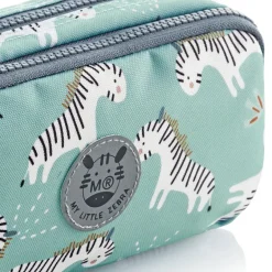 Portatodo doble rectangular Zebra reciclado