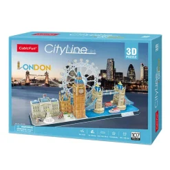 Puzzle 3D city line Londres 107 piezas