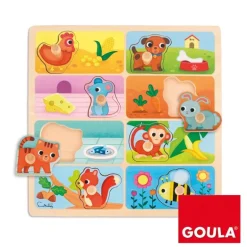 Puzzle encaje Mi comida favorita 8 piezas