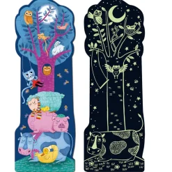 Puzzle XXL reversible día y noche brilla oscuridad 27 piezas