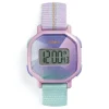 Reloj de pulsera digital prisma púrpura