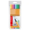 Rotulador 8 colores pastel Stabilo Point 88