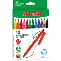 Rotulador Alpino 12 colores