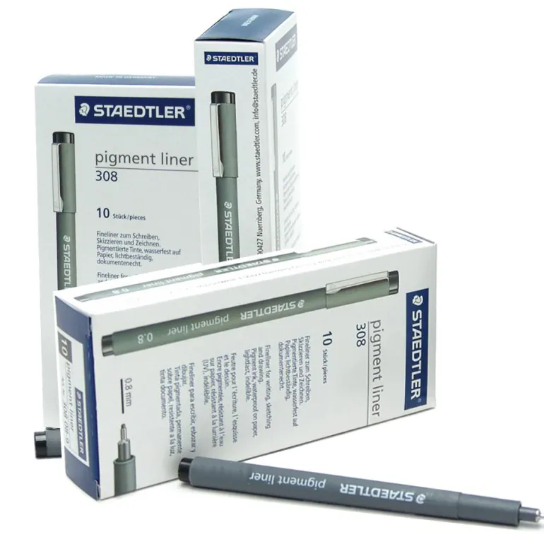 Rotulador calibrado color negro caja de 10 unidades. Elige grosor