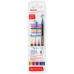 Rotulador Edding 1340 glitter brush 4 colores