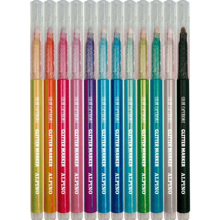 Rotulador glitter 12 colores Color Experience