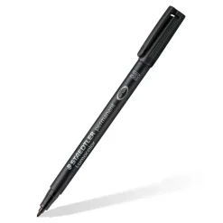 Rotulador permanente Lumocolor punta media negro