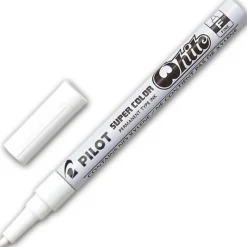 Rotulador Pilot blanco punta media blíster 1 unidad