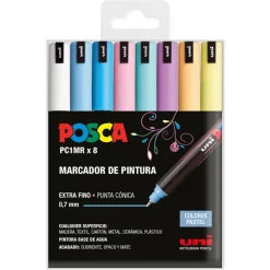 Rotulador Posca PC1MR 8 colores pastel