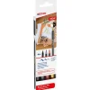 Rotulador punta pincel 4 colores Edding Brush Pen 1340