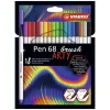 Rotulador punta pincel 18 colores Stabilo Pen 68 Arty