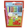 Rotulador triangular 12 colores Stabilo