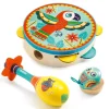 Set 3 instrumentos musicales de madera Animambo