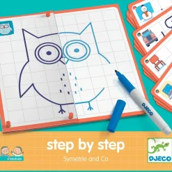 Set aprende a dibujar con simetría Step by step