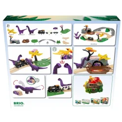 Set circuito tren aventuras jurásicas dinosaurios
