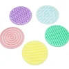 Set círculos silicona sensoriales texturas y colores
