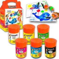 Set de 6 botes de témpera 50ml con pincel P´tit Pot Gouache